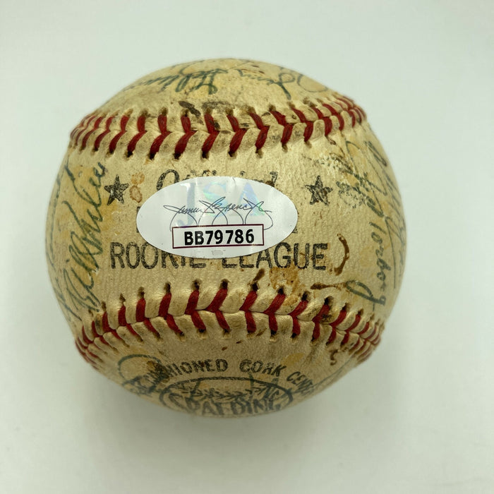 1963 Los Angeles Dodgers World Series Champs Team Signed Baseball Koufax JSA COA