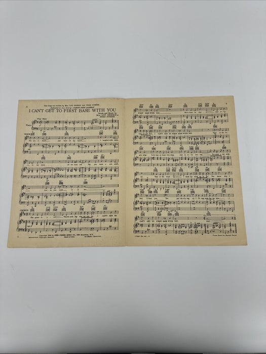 Lou Gehrig Signed 1936 Sheet Music Photo PSA DNA Graded 9 MINT