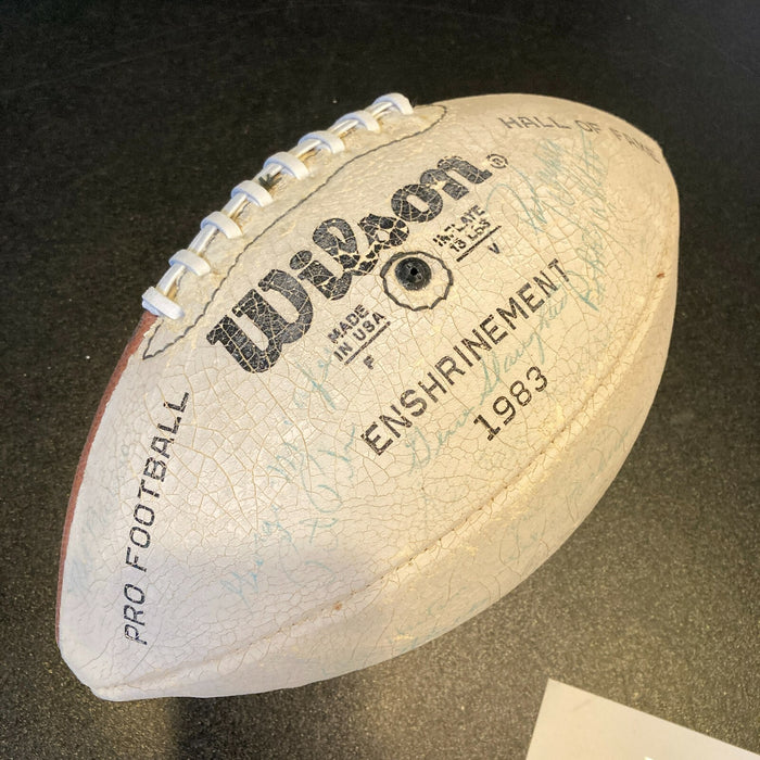 Bronko Nagurski 1983 Hall Of Fame Induction Multi Signed Football 25+ JSA COA