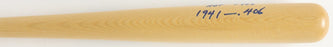 Ted Williams "HOF 1966 1941 .406" Signed Inscribed Baseball Bat MINT JSA