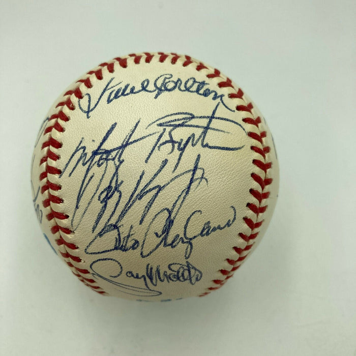 1983 Philadelphia Phillies NL Champs Team Signed World Series Baseball PSA DNA