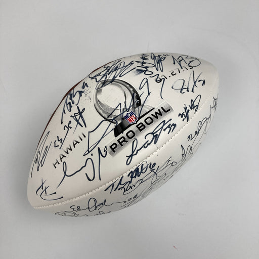 2013 Pro Bowl Team Signed Football Drew Brees Eli Manning JSA COA