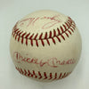 Mickey Mantle & Roger Maris Signed 1960's American League Cronin Baseball JSA