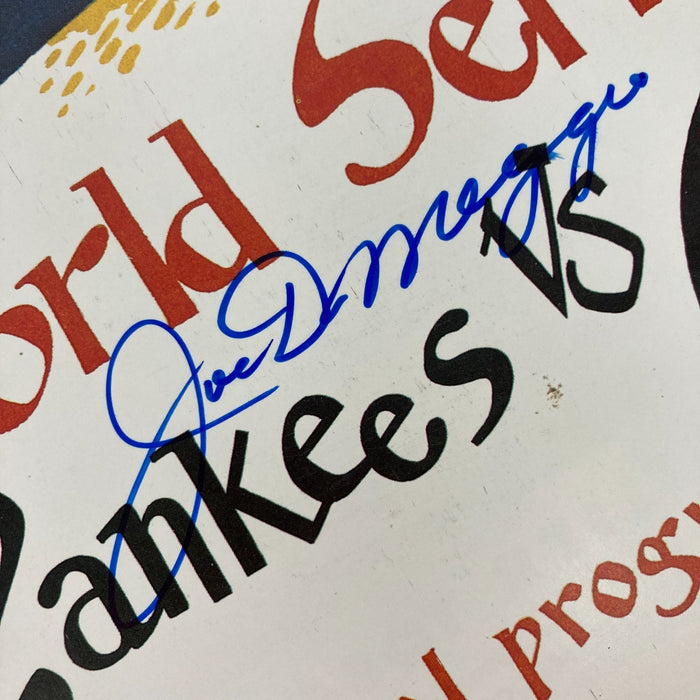 Joe Dimaggio Signed 1938 World Series Program New York Yankees JSA COA