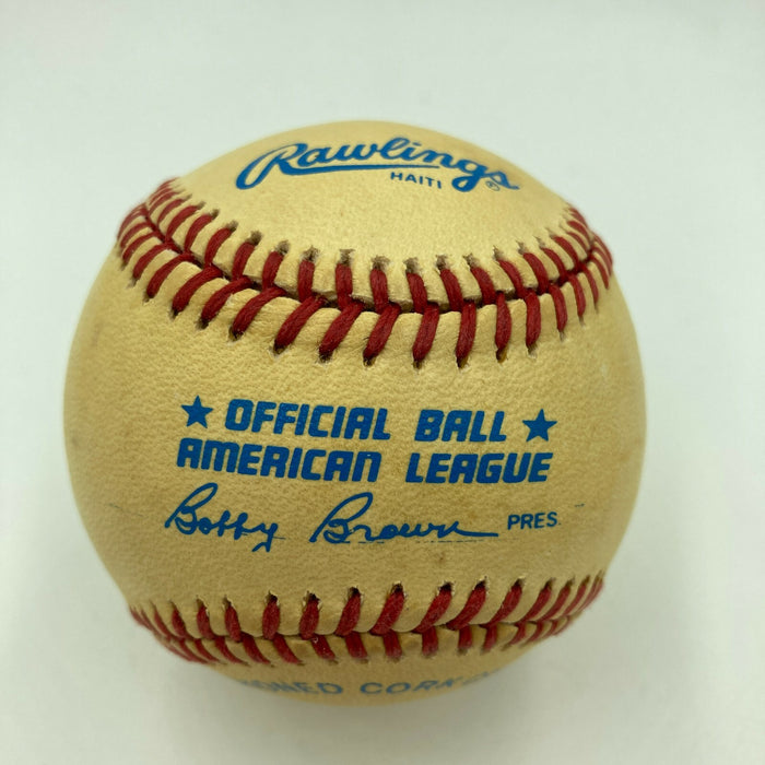Allie Reynolds Single Signed American League Baseball JSA COA New York Yankees