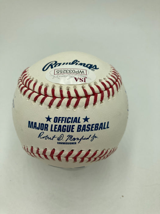Ozzie Smith Full Name Signed Heavily Inscribed STAT Baseball JSA COA