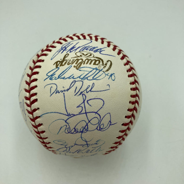 2003 New York Yankees Team Signed World Series Baseball Derek Jeter JSA COA
