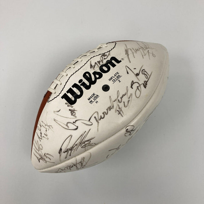 1995 Pro Bowl Team Signed NFL Wilson Game Football John Elway