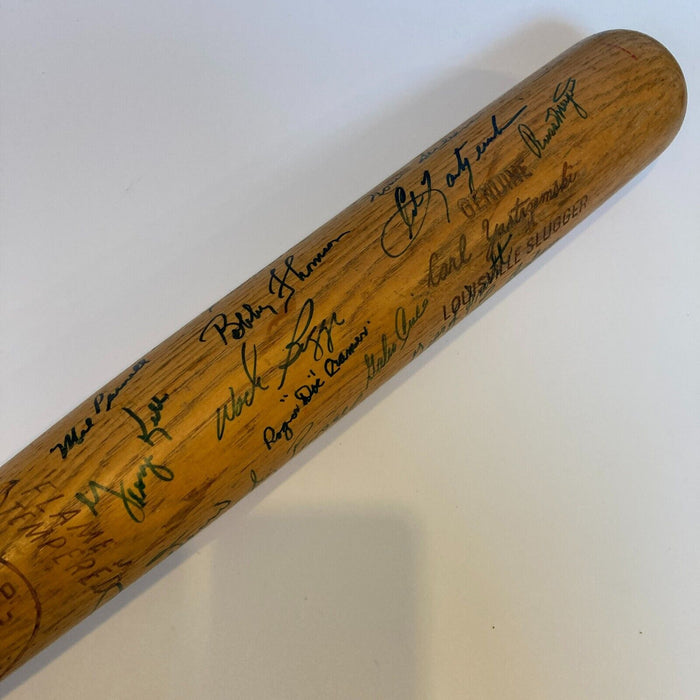 Carl Yastrzemski Boston Red Sox Legends Multi Signed Baseball Bat JSA COA