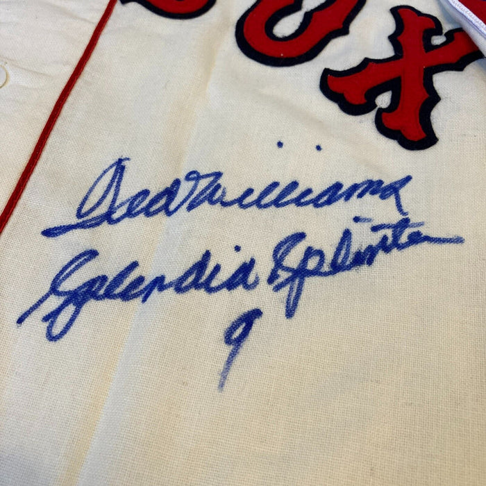 Ted Williams Splendid Splinter Signed Boston Red Sox Jersey JSA Graded MINT 9