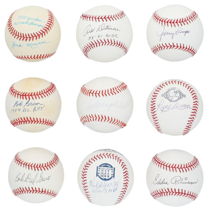 1958 New York Yankees WS Champs Team Signed Baseball Collection 33 Balls PSA JSA