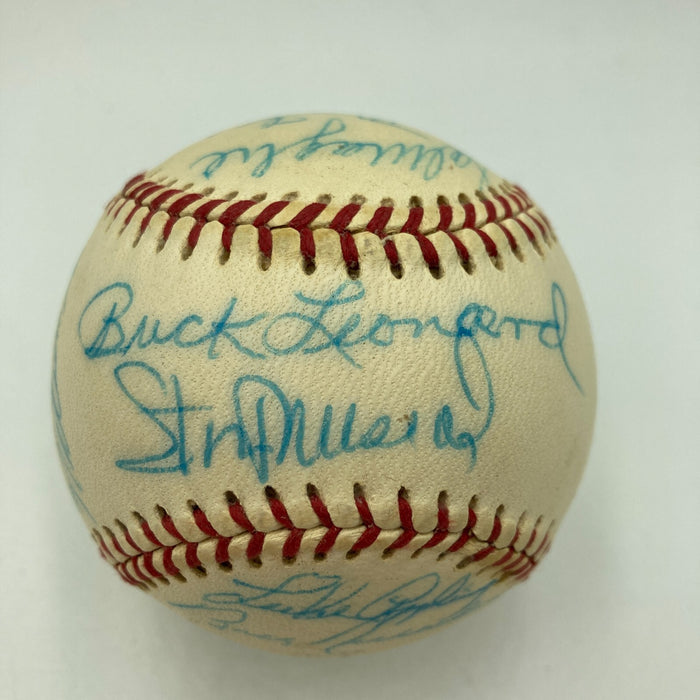 Stan Musial Nellie Fox HOF Legends Multi Signed Vintage National League Baseball