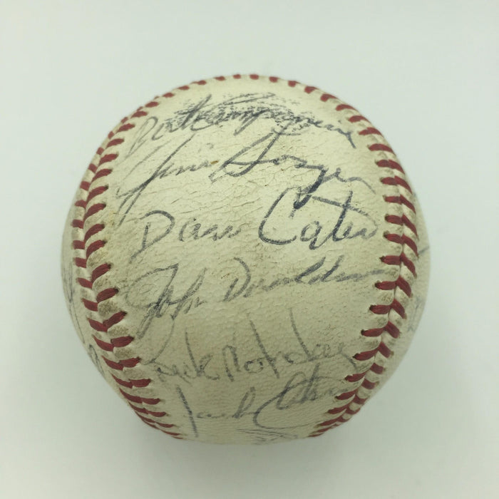 1968 Reggie Jackson Rookie Oakland Athletics A's Team Signed Baseball JSA COA