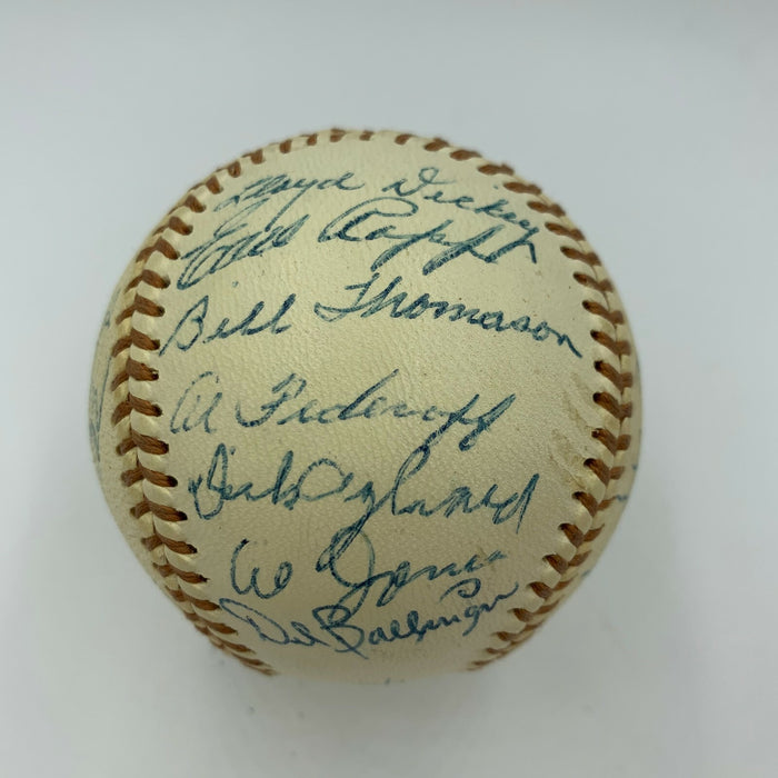 Beautiful 1955 San Diego Padres Team Signed Baseball W/ Ralph Kiner