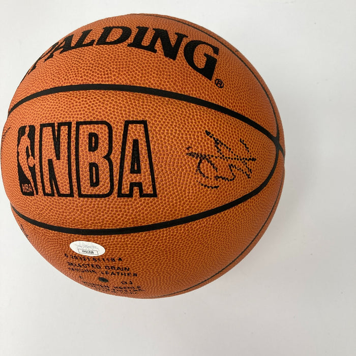 2006-07 San Antonio Spurs Champions Team Signed Basketball Tim Duncan JSA COA