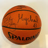 1987-88 Los Angeles Lakers NBA Champions Team Signed NBA Game Basketball PSA DNA