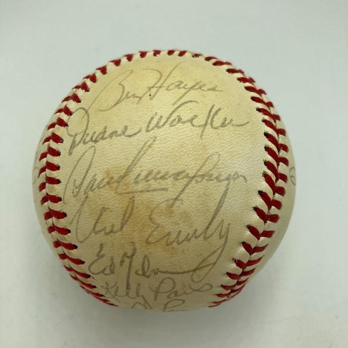 1981 Cincinnati Reds Team Signed Official National League Baseball Johnny Bench