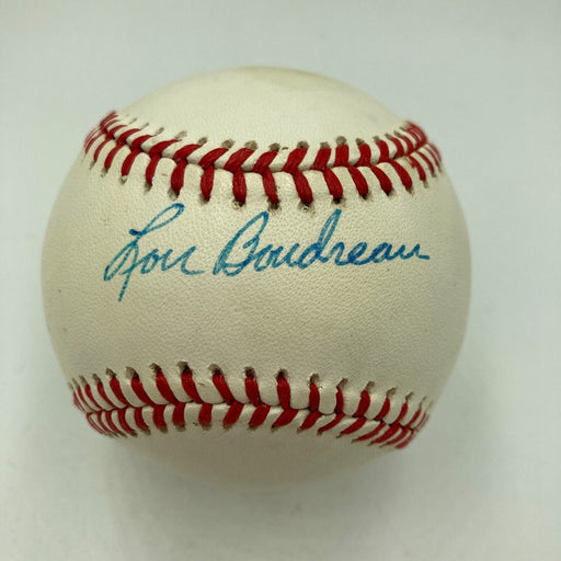 Lou Boudreau Signed Official American League Baseball JSA COA