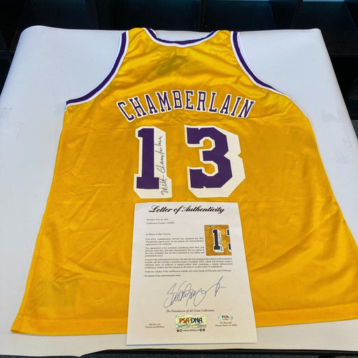 Wilt Chamberlain Signed Authentic Los Angeles Lakers Jersey PSA DNA COA