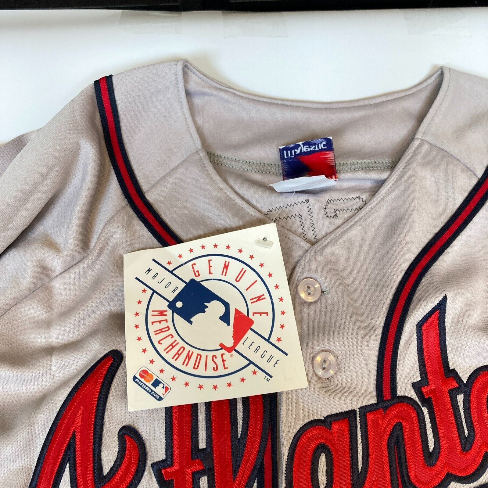 Fred McGriff Signed Atlanta Braves 1995 World Series Jersey JSA COA —  Showpieces Sports