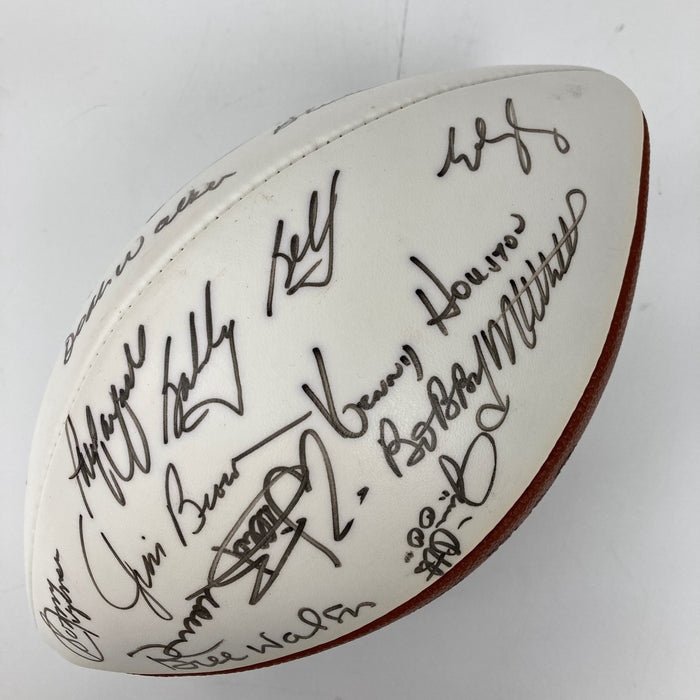 1993 Hall Of Fame Induction Multi Signed Football 27 Sigs JSA COA