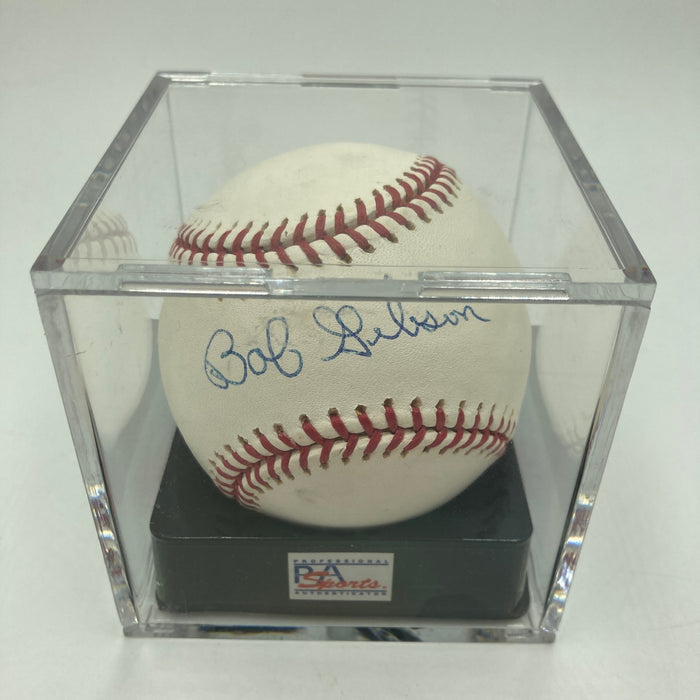 Bob Gibson Signed Major League Baseball PSA DNA Graded 9.5 MINT