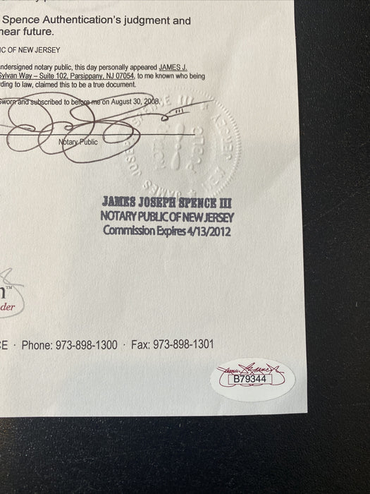 Stunning Hank Greenberg Single Signed Vintage 1940's Baseball PSA DNA & JSA COA