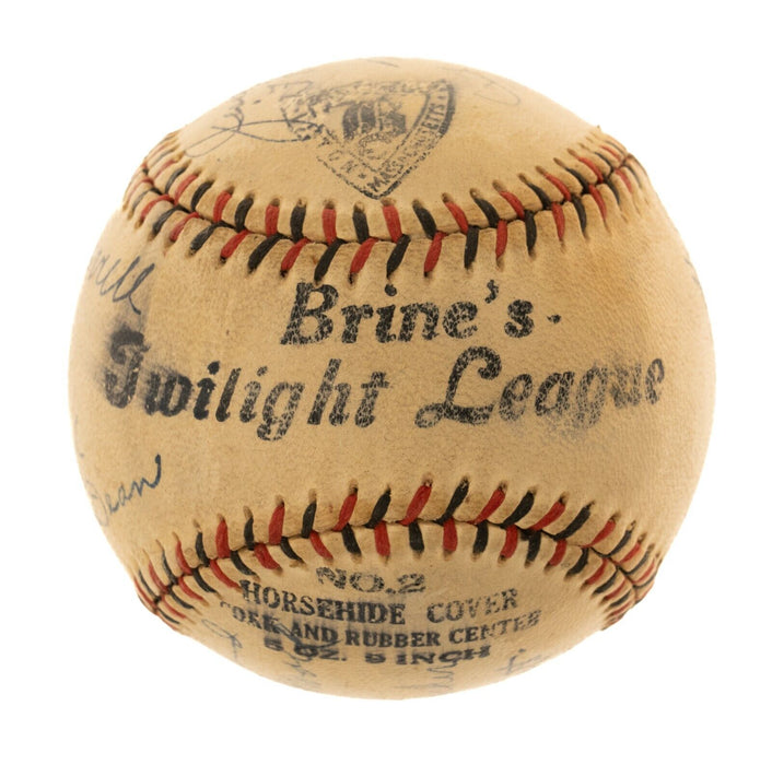 1937 St Louis Cardinals Signed Baseball Dizzy Dean Frank Frisch Jesse Haines PSA