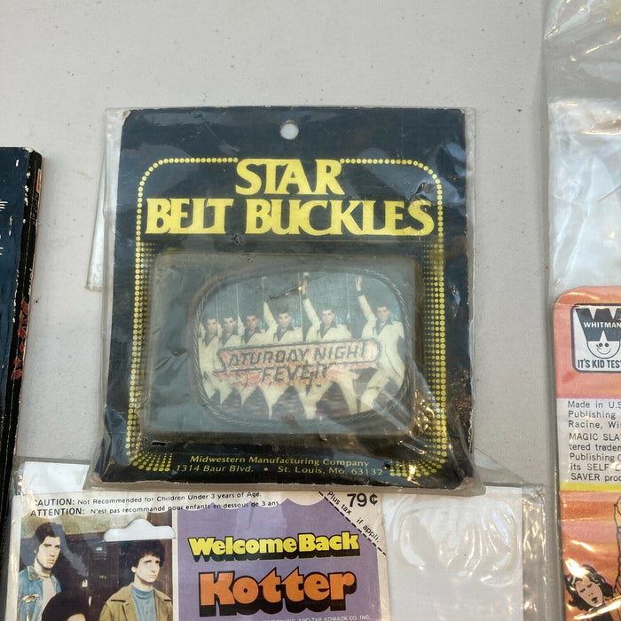 Huge Lot Of Vintage 1970's Welcome Back Kotter Items With Toys, Programs