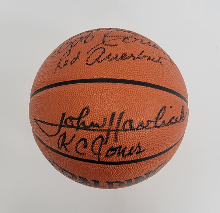 Bill Russell Larry Bird Boston Celtics Legends Signed Game Basketball Beckett