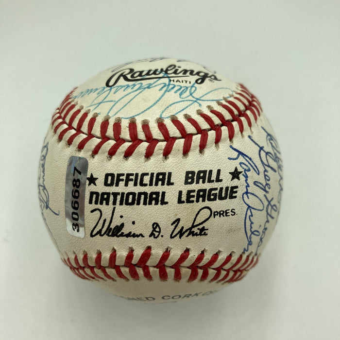 1980 Philadelphia Phillies World Series Champs Team Signed Baseball JSA COA