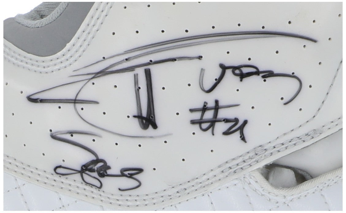 Tim Duncan Signed 2009 Game Used Adidas Sneakers Shoes MEARS & Beckett COA
