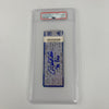 Derek Jeter "The Dive" Signed Original Full Ticket PSA DNA 10 GEM MINT