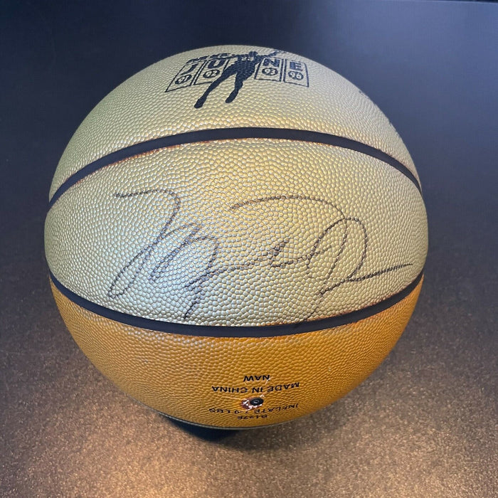 Michael Jordan Signed Autographed Mr. June Basketball Upper Deck UDA COA