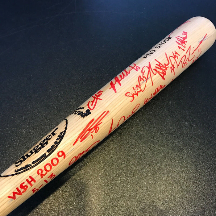 2009 Washington Nationals Team Signed Autographed Bat Ryan Zimmerman Adam Dunn