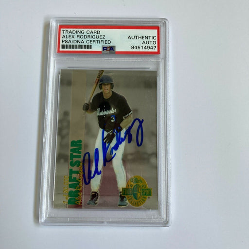 Alex Rodriguez Signed Autographed 1993 Classic RC Baseball Card PSA DNA