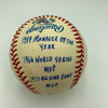 Frank Robinson Signed Heavily Inscribed Career STAT Baseball Reggie Jackson COA