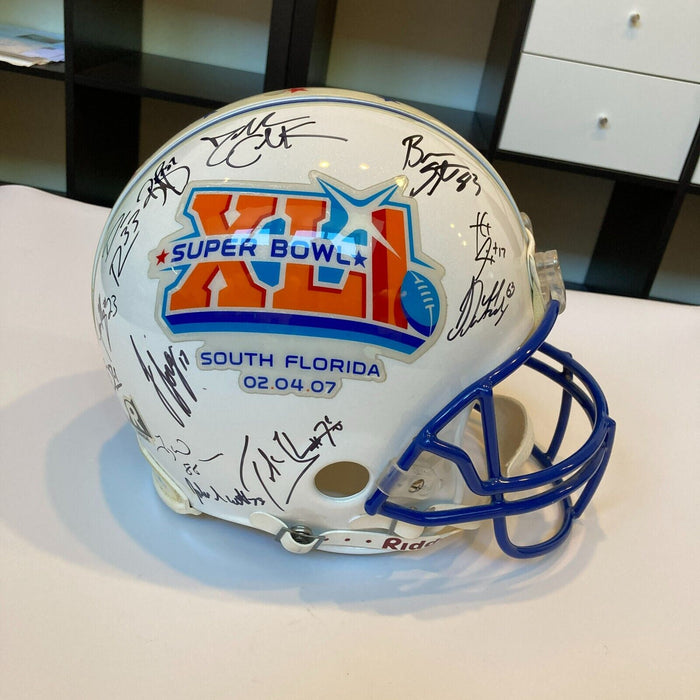 2006 Indianapolis Colts Super Bowl Champs Team Signed Helmet Peyton Manning JSA