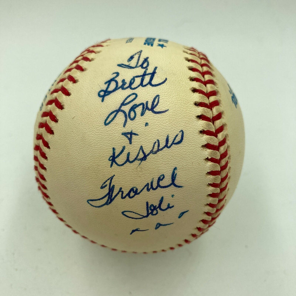 Vicki Sue Robinson & France Joli Signed Autographed Baseball JSA COA