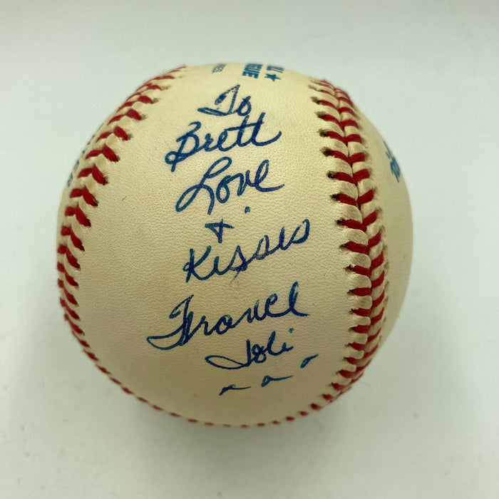 Vicki Sue Robinson & France Joli Signed Autographed Baseball JSA COA