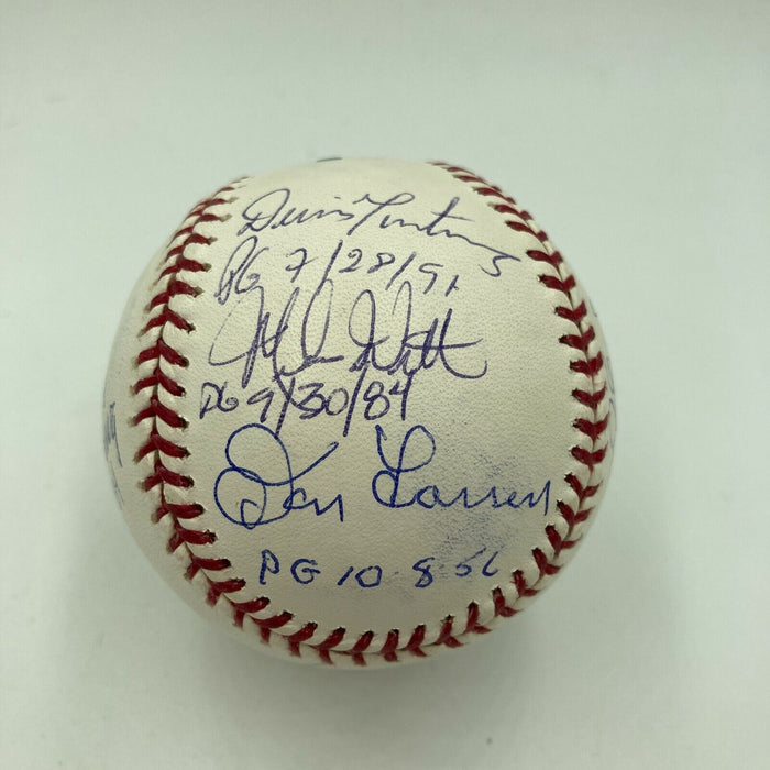 Sandy Koufax Randy Johnson Perfect Game Pitchers Signed Baseball 11 Sigs JSA COA