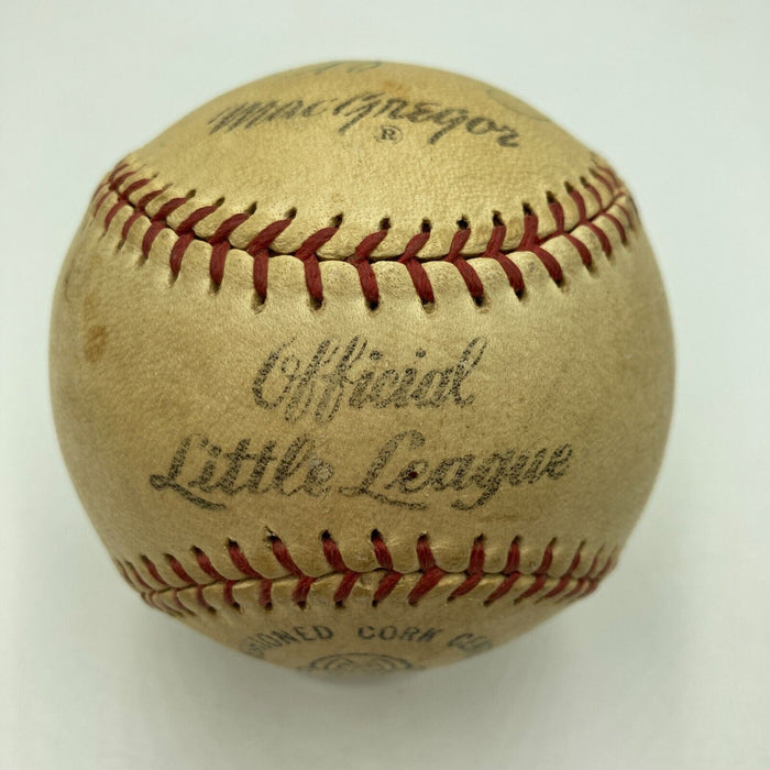 Rare George Snuffy Stirnweiss Single Signed Baseball Beckett COA