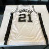 Tim Duncan Signed Authentic Adidas San Antonio Spurs Game Model Jersey JSA COA