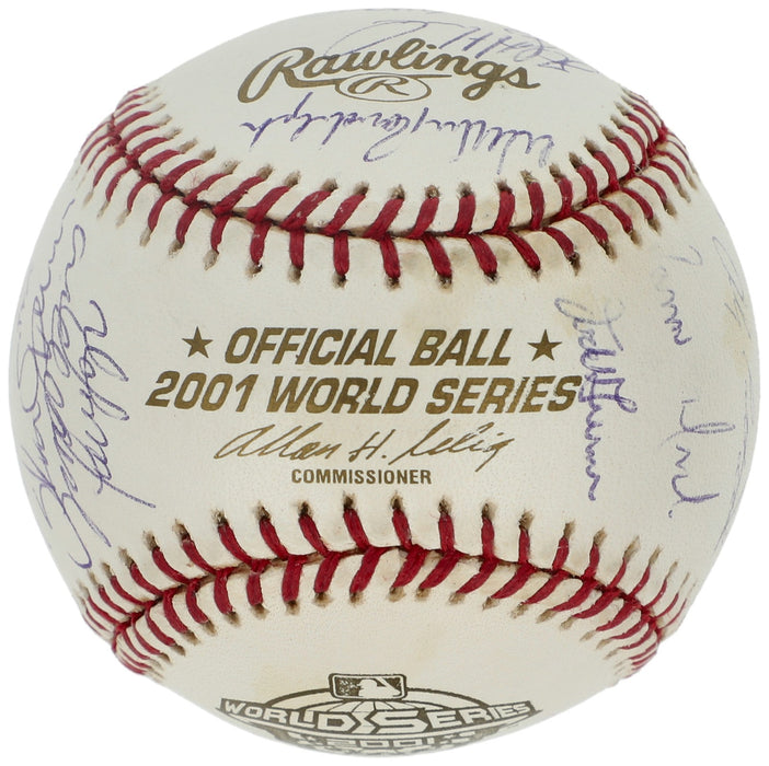 2001 New York Yankees AL Champs Team Signed World Series Baseball PSA DNA COA