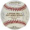 2001 New York Yankees AL Champs Team Signed World Series Baseball PSA DNA COA