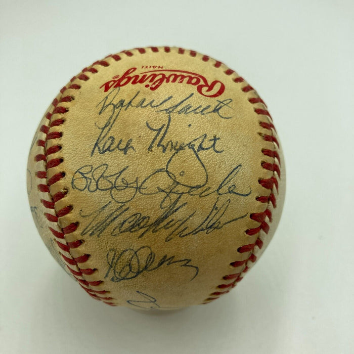 1986 New York Mets World Series Champs Team Signed W.S. Baseball JSA COA