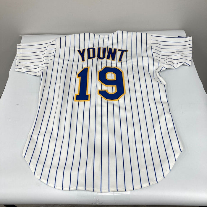 Robin Yount Signed 1992 Game Issued Milwaukee Brewers Jersey PSA DNA & MEARS COA