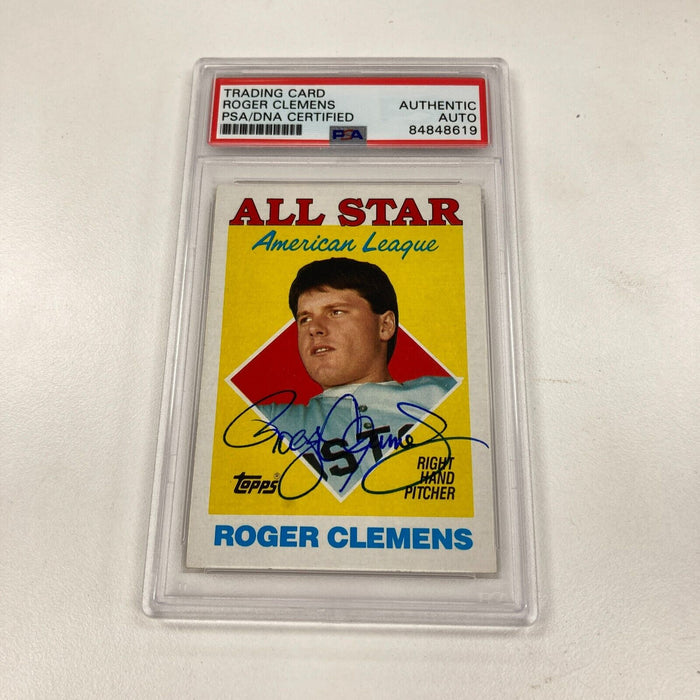 1988 Topps Roger Clemens Signed All Star Baseball Card PSA DNA