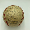 1937 New York Yankees World Series Champs Team Signed Baseball Lou Gehrig JSA
