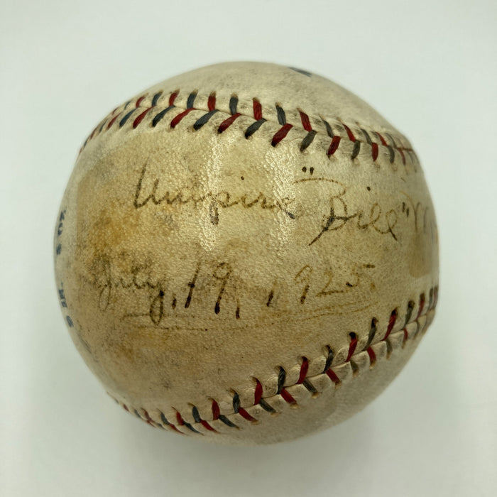 Bill McGowan Single Signed 1925 American League Baseball JSA COA RARE